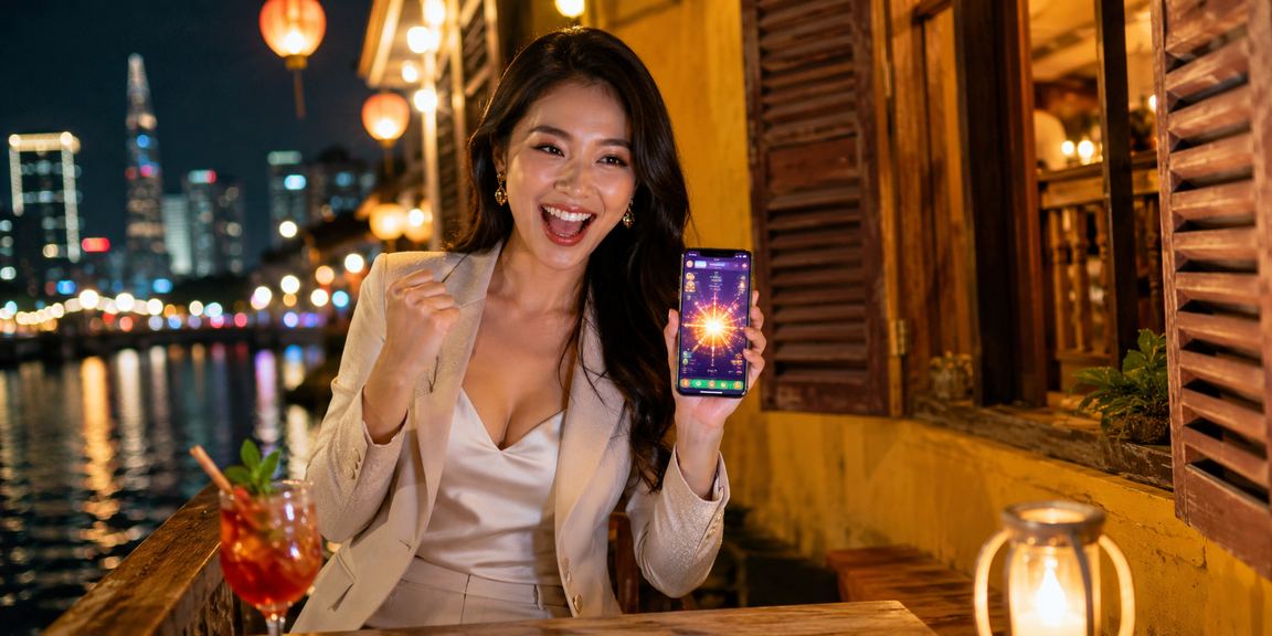 Người chơi High Roller sử dụng điện thoại di động tại Sài Gòn